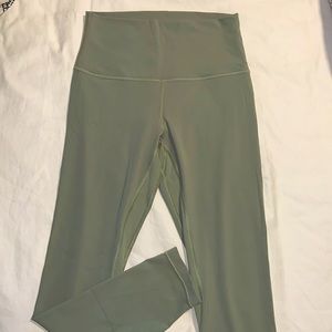Lululemon Align light green 25” leggings Size 6. Worn 2 times!